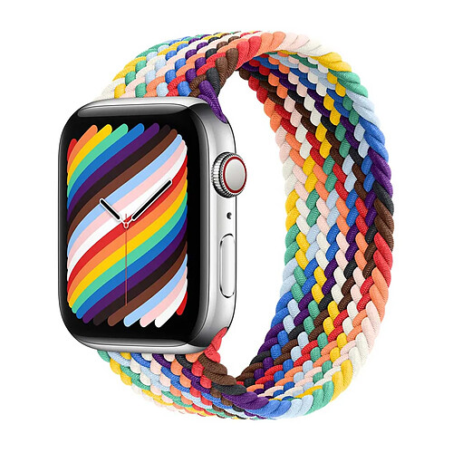 Bracelet Solo tressé pour Apple Watch | 38/40/41/42 mm - Taille 2 - Pride Edition