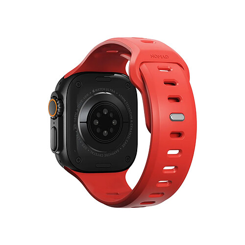Nomad Bracelet Sport pour Apple Watch 49mm en Fluoroélastomère Modèle Tempo Band Corail