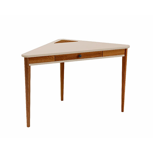 Ragaba Bureau d'angle avec tiroir - Chêne