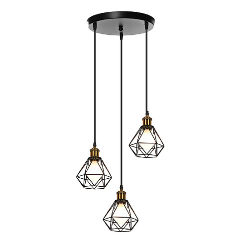 Stoex Suspension plafonnier rétro - Noir