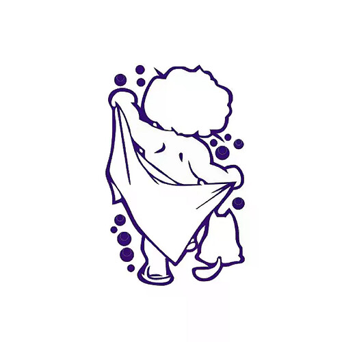 Autocollants muraux en vinyle pour salle de bain, motif dessin animé, mignon, pour porte, fenêtre, verre, imperméable, pour enfants, douche, salle de bain~00475