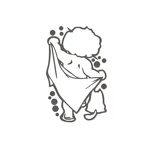 Autocollants muraux en vinyle pour salle de bain, motif dessin animé, mignon, pour porte, fenêtre, verre, imperméable, pour enfants, douche, salle de bain~00481