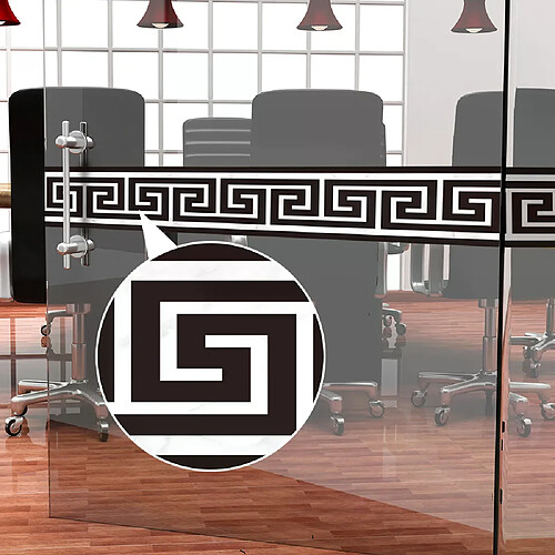 Funlife 10 x 200 cm Autocollants muraux imperméables Motif lignes de taille pour salon, salle de bain, décoration d'intérieur~00183