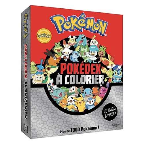 Pokémon : Pokedex à colorier de Kanto à Paldea : Livre de coloriages