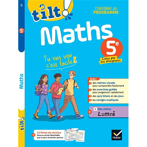 Maths 5e : conforme au programme