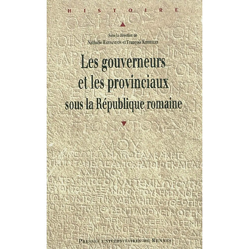 Les gouverneurs et les provinciaux sous la République romaine · Occasion