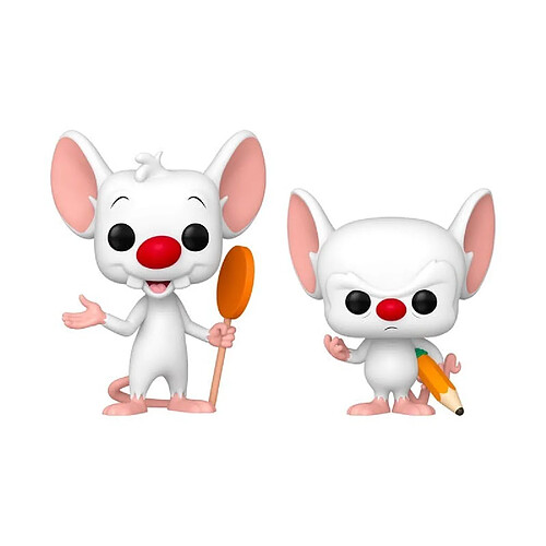 Funko Figurines POP Animaniacs Pinky & The Brain - Lot de 2