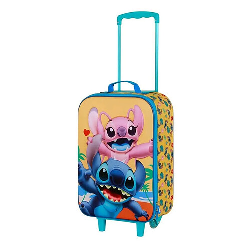 Karactermania Lilo & Stitch - Valise Trolley Soft 3D Stitch Ocean Blue 52 cm