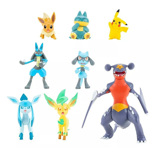 Jazwares Pokémon - Pack 8 figurines Battle Sinnoh Region 5-11 cm