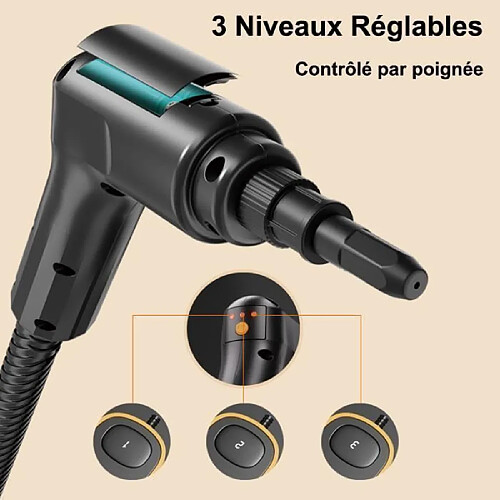 Nettoyeur Vapeur 2500W Sans Réservoir - 4,5 Bar, Chauffage 10s, 6 Niveaux, Idéal Sols Canapés Voiture