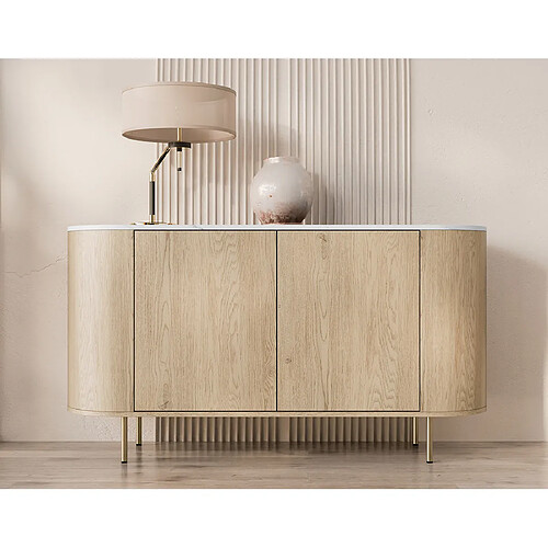Bestmobilier Buffet bas Sansa - Bois
