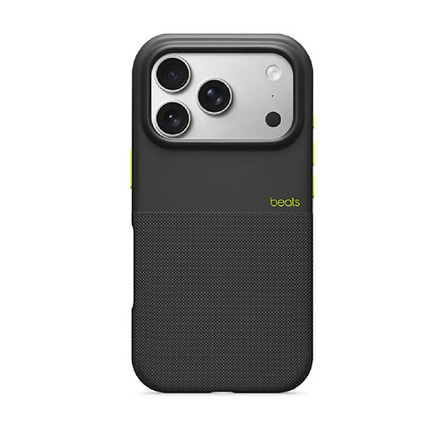 Beats by Dr. Dre Beats Coque iPhone 17 Pro Renforcée avec MagSafe et Contrôle Caméra – Noir Everest