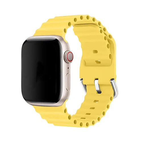 Bracelet en Silicone Ocean Waves PHONECARE Para Apple Watch SE 3 - 40mm - Amarelo