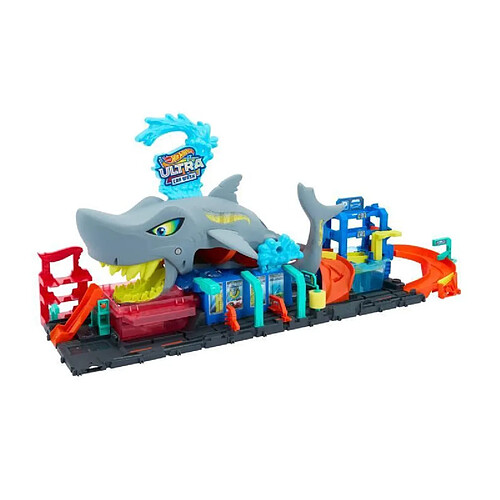 Hot wheels garage City station de lavage requin - Multicolore
