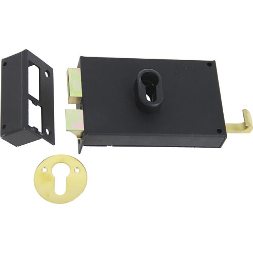 Jpm Serrure monopoint en applique - Noir
