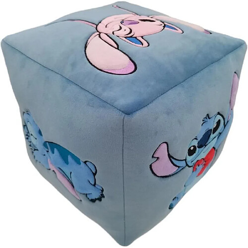 Coussin Cube - LILO & STITCH - Microfibre - Dimensions 25 x 25 x 25 cm