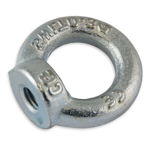 Anneau de levage femelle en acier zingué C15 M8 140kg CHAPUIS 901 8Z