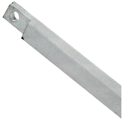 Tringle carré en applique 16x16x2500mm acier zingué FUHR VQV16V25