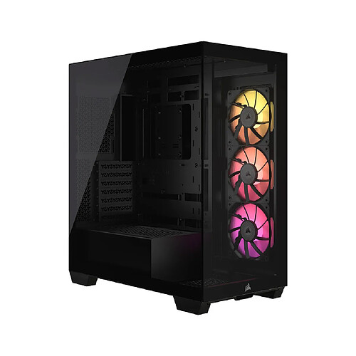 CORSAIR 3500X LX R RGB Tempered Glass Mid Tower PC Case, White