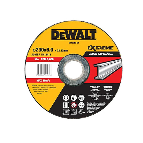 Dewalt Disque à meuler métal 230 mm