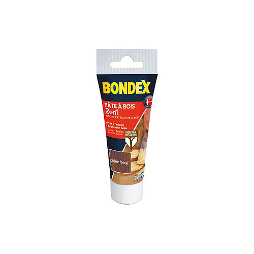 PATE A BOIS CHENE FONCE TUBE 80GR BONDEX - 420478