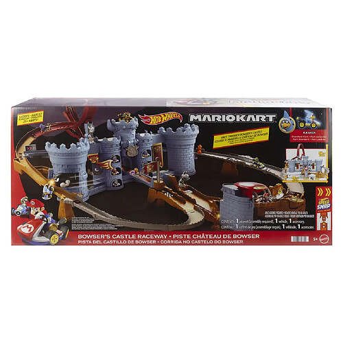 Hot wheels garage Mario Kart château de Bowser - Multicolore
