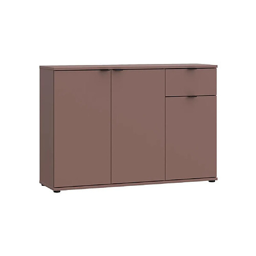 Ss marque Commode 3 portes 1 tiroir - Terracotta