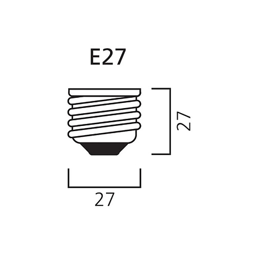 Lampe TOLEDO RT GLS CL 827 E27 7W SYLVANIA 0029549