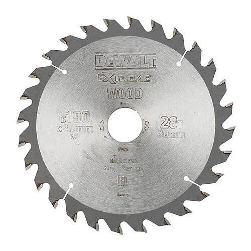 Dewalt lame de scie circulaire bois - 184 mm