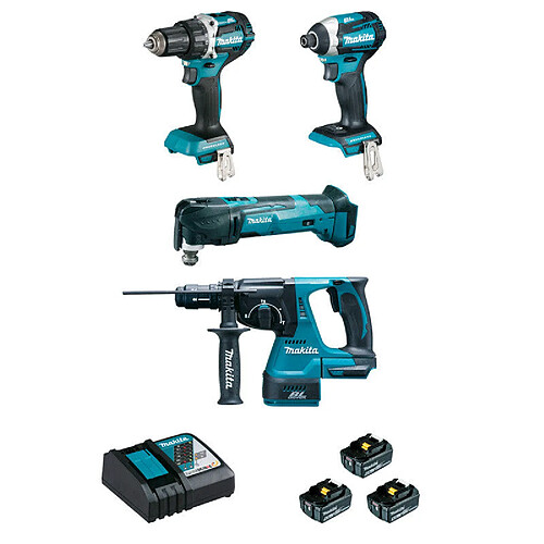 Makita DLX4109TJ - 4 machines 18V