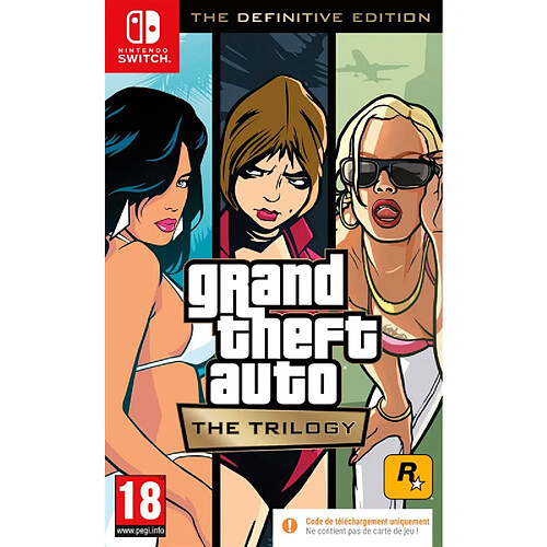 Grand Theft Auto The Trilogy The Definitive Edition Code in a box Nintendo Switch