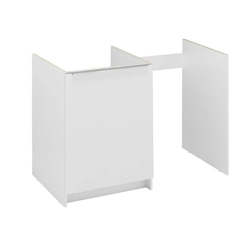 Meuble bas kitchenette 120cm CLASSIK 1 porte avec niche pour réfrigérateur MODERNA ABCE120D05