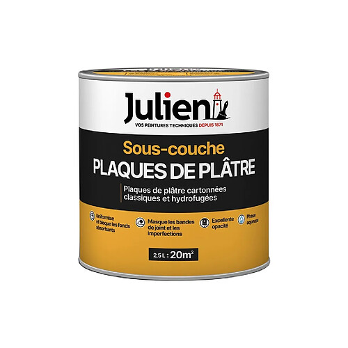 JULIEN S/COUCHE J6 PLAQUE PLATRE 2.5L JULIEN - 5108092
