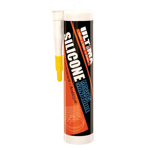 ULTIMA VISSER FIXER COLLER Silicone sanitaire blanc 300ml MS305 ULTIMA 16011