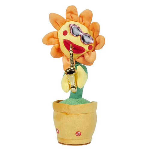 Jouet musical interactif fleur dansante - Multicolore