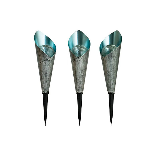 BORNE SOLAIRE DESIGN METAL ET VERRE X3 EZSOLAR - GL1030EZ