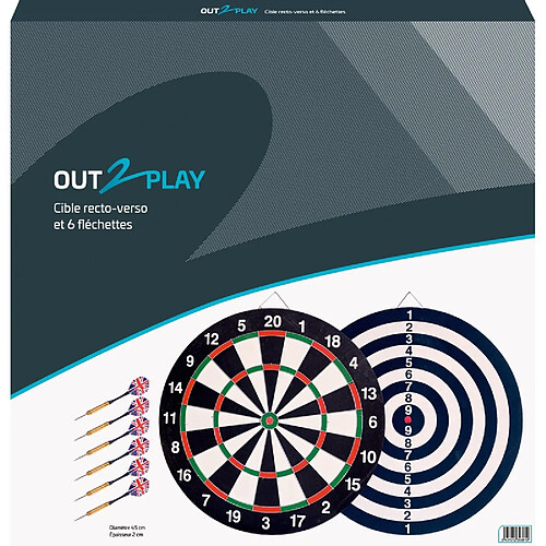 Cible 45Cm Et 6 Fléchettes OUT2PLAY Cibles et flechettes A2300361