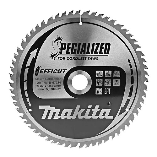Makita Lame scie circulaire bois - 190 mm