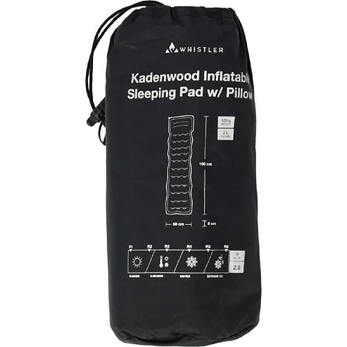 Matelas Gonflable WHISTLER - Kadenwood - Nylon Durable - Oreiller Intégré