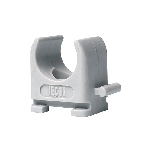 Profile Attache tube 20 mm - Gris