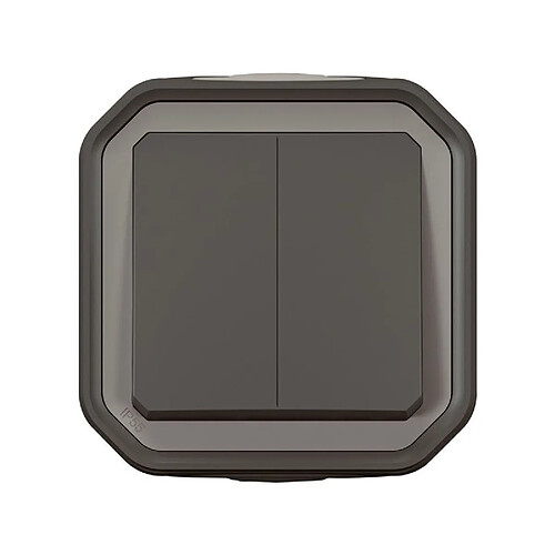 PLEXO DOUBLE INTERRUPTEUR ANTHRACITE LEGRAND - 070062
