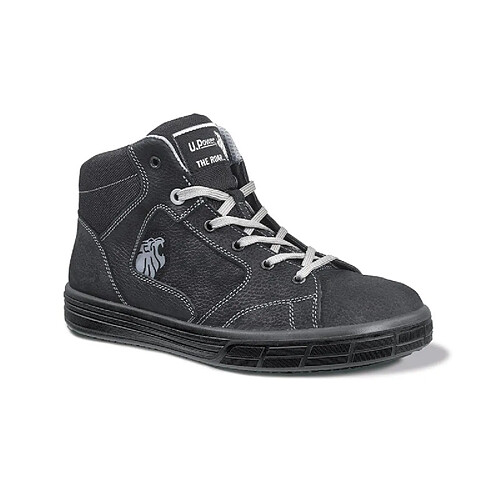 U-Power Baskets de sécurité hautes LION S3 SRC tige en cuir hydrofuge T38 noir gris U POWER SN10014_LION 38