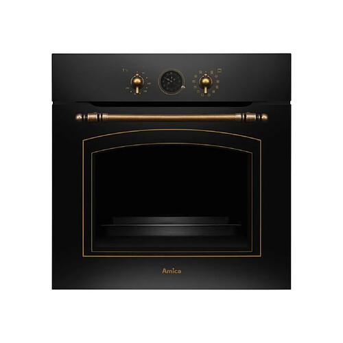 Four multifonction - Catalyse - AMICA - ED17319B RETRO - Noir - 59,5 x 59,5 x 57 cm