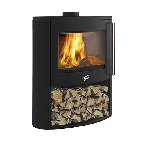 Poêle à bois 9kw noir - 388245PEINTANTHRACITE - GODIN