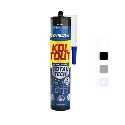 Cyanolit Colle fixation étanchéité cartouche - Blanc