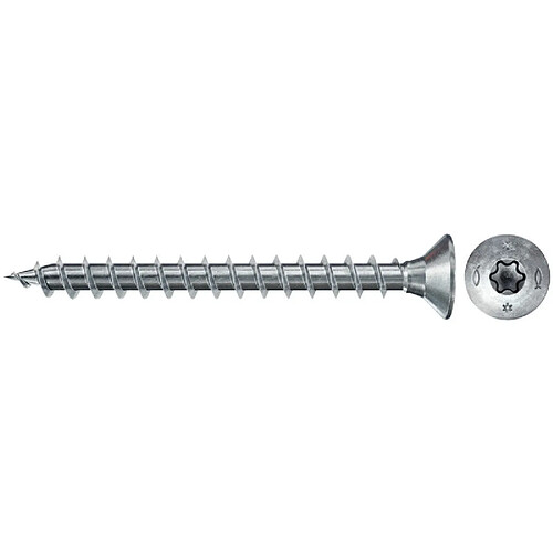 200 vis bois PowerFast tête fraisée FISCHER empreinte TX - zingué blanc - filetage total/Taille:Ø 3,5 x 16mm