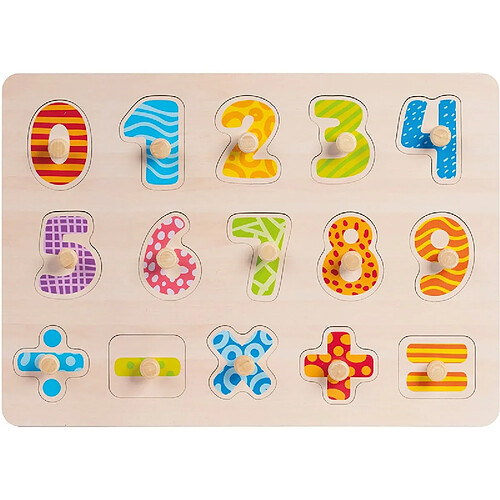 Puzzle en bois Ferme, Alphabet ou Chiffres Modèle choisi aléatoirement A2502329