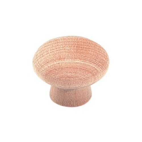 Cadap Bouton rond en hêtre - Bois brut