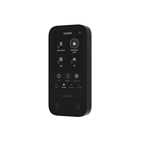 Ajax Systems Télécommande sans fil 5" noir - KEYPADTOUCHSCREENB - Jeweller - AJAX