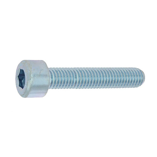 Vis à métaux tête cylindrique hexagonale creuse acier zinguée blanc classe 8.8 DIN 912 6X20 boîte de 200 CHC6X20ZING